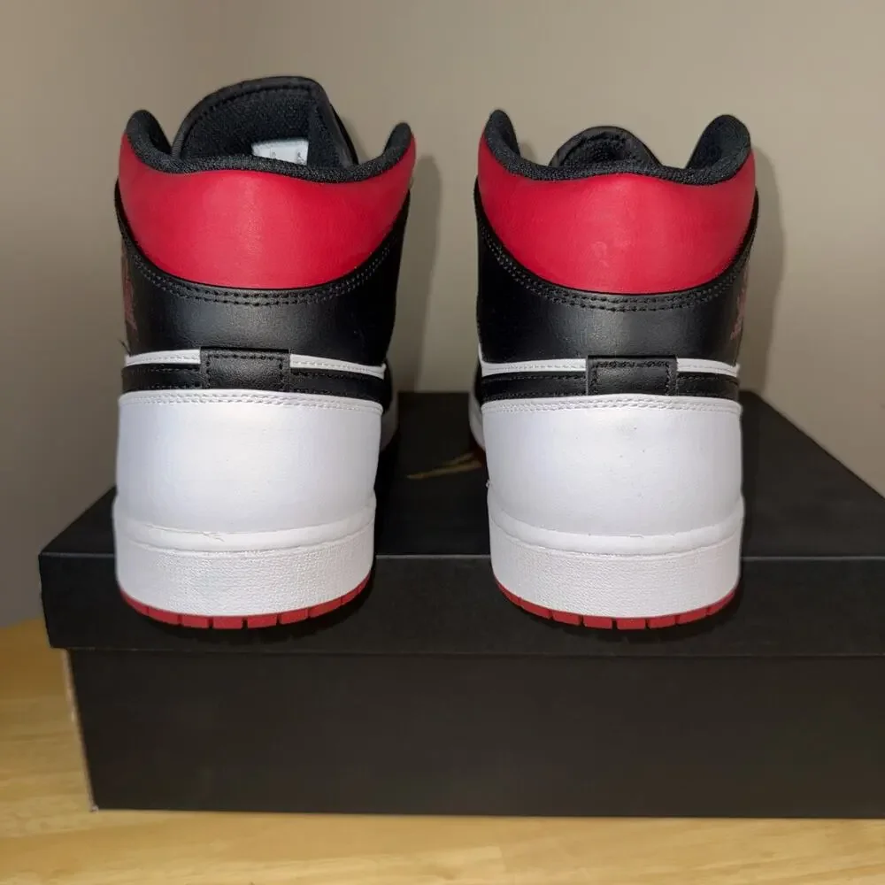 Size 14 - Air Jordan 1 Mid Black Gym Red New OG BOX